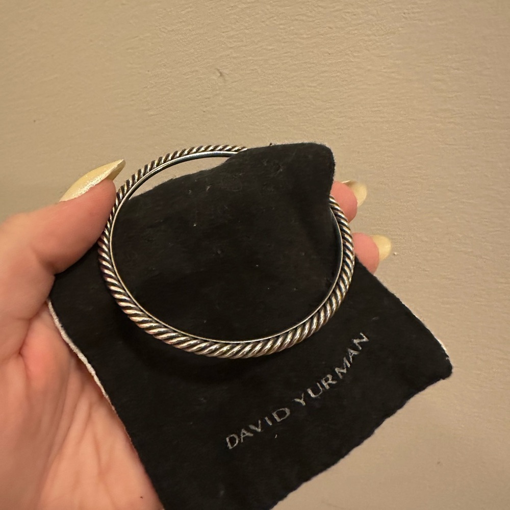 David Yurman Cable Sterling Silver Bangle